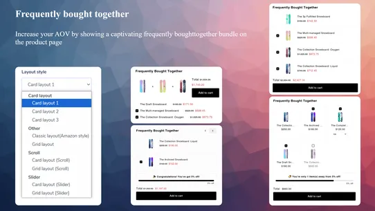 Ymq Upsell &amp; Cross Sell screenshot