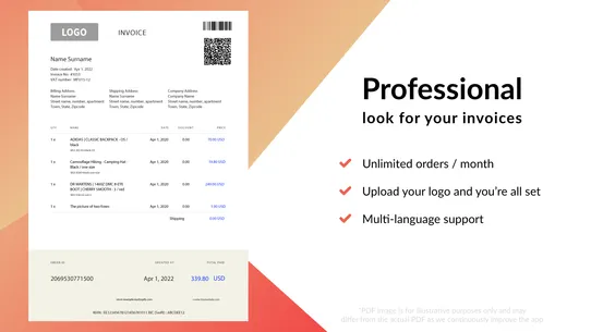 Mega PDF Invoice Order Printer screenshot