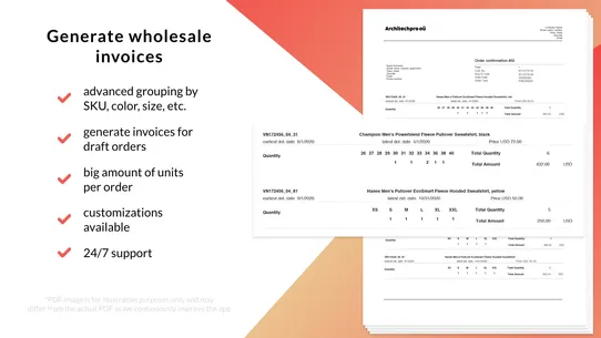 Mega PDF Invoice Order Printer screenshot