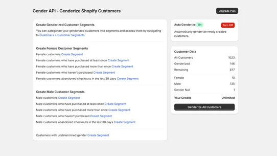 Gender API ‑ Determine gender screenshot