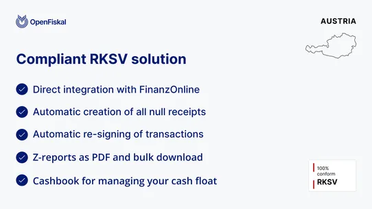 OpenFiskal TSE &amp; RKSV for POS screenshot