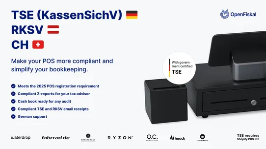 OpenFiskal TSE &amp; RKSV for POS screenshot