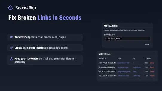Redirect Ninja ‑ Easy 404 Fix screenshot