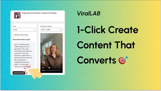 ViralLab AI Influencer &amp; UGC screenshot