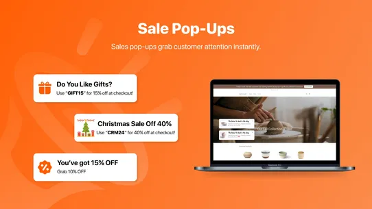 BSS: Sale banner, sales pop up screenshot