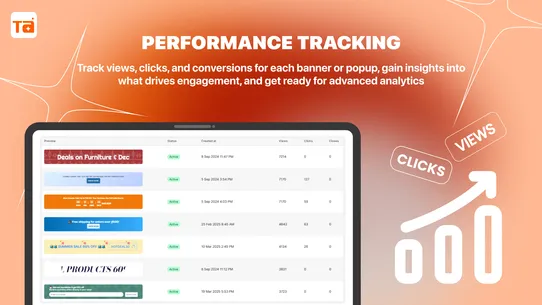 TA Banner Slider, Sales Pop up screenshot