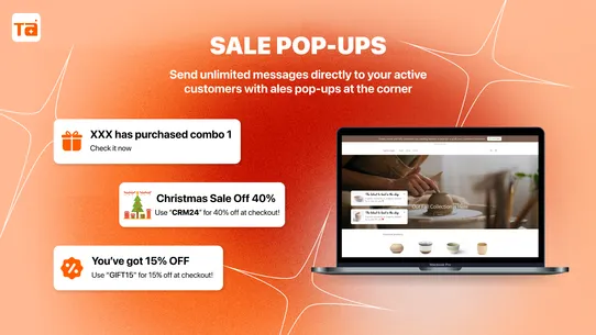 TA Banner Slider, Sales Pop up screenshot