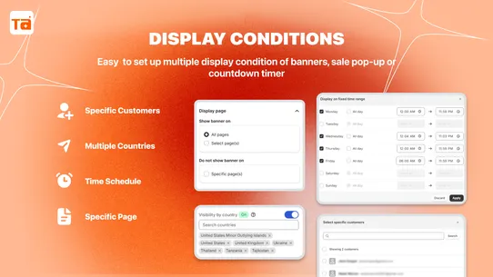 TA Banner Slider, Sales Pop up screenshot