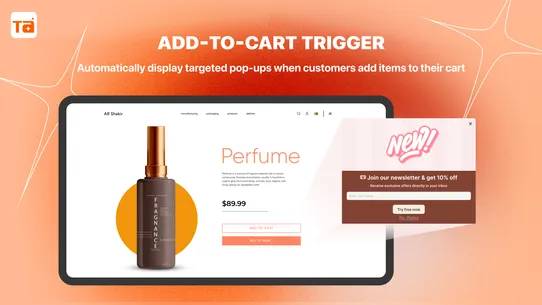 TA Banner Slider, Sales Pop up screenshot