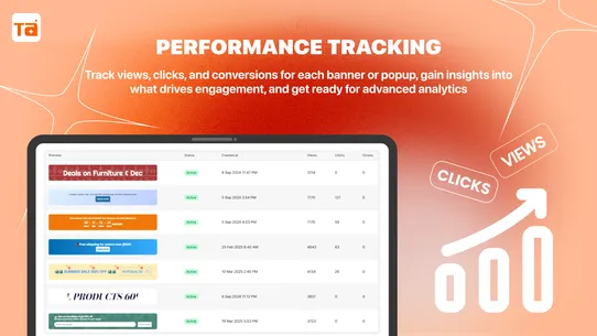 TA Banner Slider, Sales Pop up screenshot