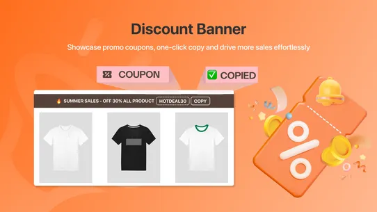 B: Banner Slider, Sales Pop Up screenshot