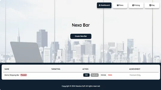 NexaBar screenshot