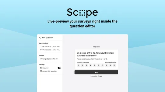 Scope ‑ Simpler Surveys screenshot