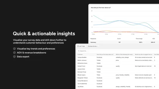 Scope Post Purchase Survey screenshot
