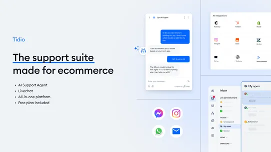 Tidio ‑ Live Chat &amp; AI Chatbot screenshot