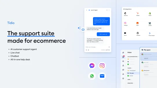 Tidio ‑ Live Chat &amp; AI Chatbot screenshot