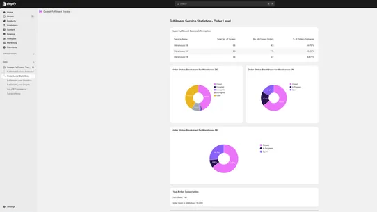 Codept Fulfilment Tracker screenshot