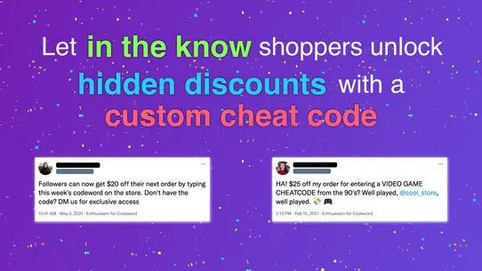 Superfan Codeword Discounts screenshot