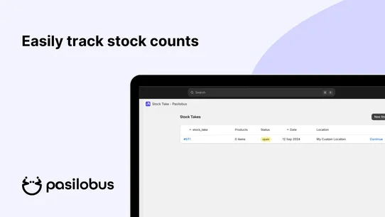 Stock Take ‑ Pasilobus screenshot