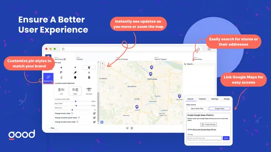 GA: Google Maps+Store Locator screenshot