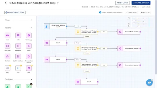 Netcore Cloud screenshot