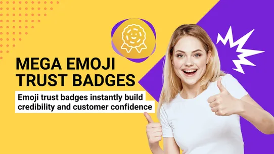 Mega Emoji Trust Badges screenshot