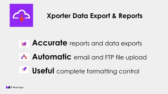 Xporter Data Export &amp; Reports screenshot