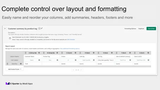 Xporter Data Export &amp; Reports screenshot