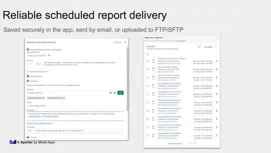 Xporter Data Export &amp; Reports screenshot