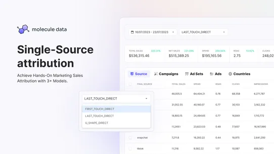 Molecule Marketing Analytics screenshot