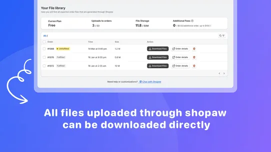 Shopaw File Upload screenshot