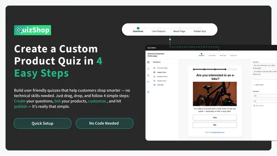 QuizShop ‑ Recommender Quiz screenshot