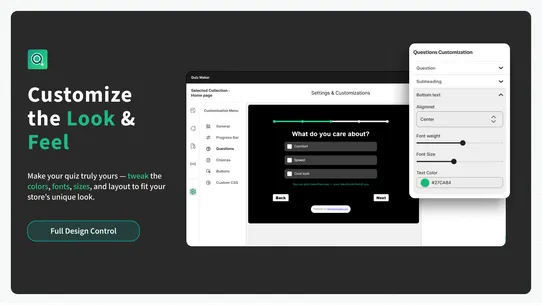 QuizShop ‑ Recommender Quiz screenshot