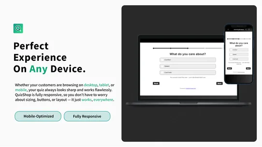 QuizShop ‑ Recommender Quiz screenshot