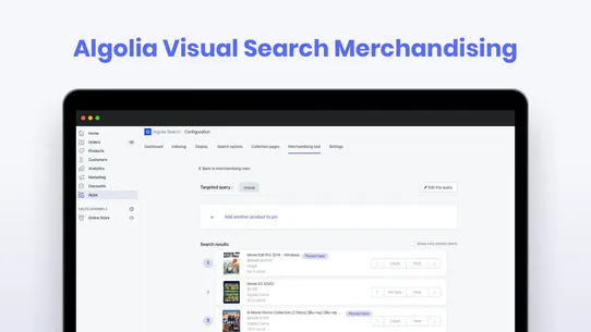 Algolia AI Search &amp; Discovery screenshot