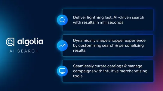 Algolia AI Search &amp; Discovery screenshot