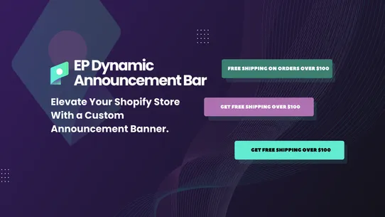 EP Dynamic Announcement Bar screenshot