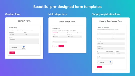 Powerful Contact Form Builder screenshot