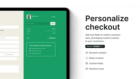 Shopify Checkout Blocks screenshot