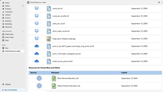 Client Resource Linker screenshot