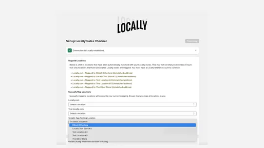 Locally Sales Channel screenshot