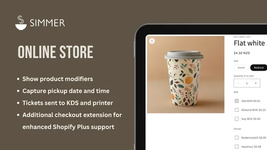 Simmer: Food Service/Cafe POS screenshot