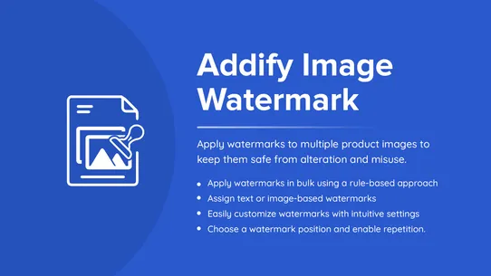 Addify Image Watermark screenshot