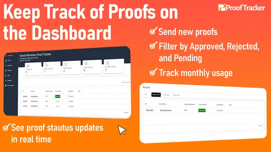 Proof Tracker screenshot