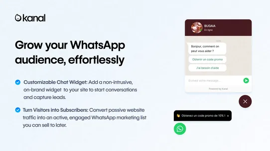 Kanal: WhatsApp Marketing+Chat screenshot
