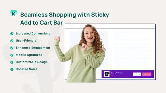 Sticky add to Cart by Kaktus screenshot