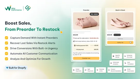 Snap Preorder &amp; Back In Stock screenshot