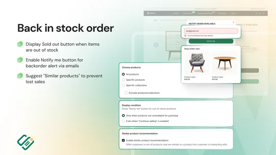 Snap Preorder &amp; Back In Stock screenshot