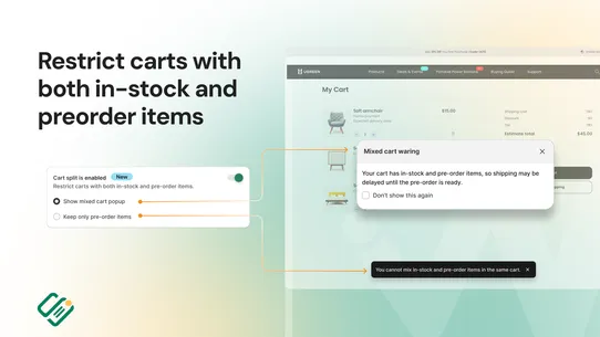 Snap Preorder &amp; Back In Stock screenshot
