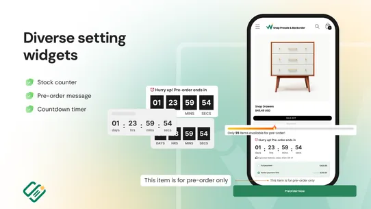 Snap Preorder &amp; Back In Stock screenshot